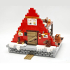 Santa`S House Building Block Toy Children`S Gift Christmas Decoration