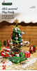 Christmas Tree Music LED Spin Box Building Blocks Toy Children's Gift Christmas Decoration